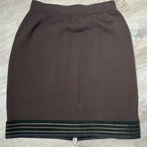St. John‎ Collection by Marie Gray Brown Wool Blend Skirt- 6